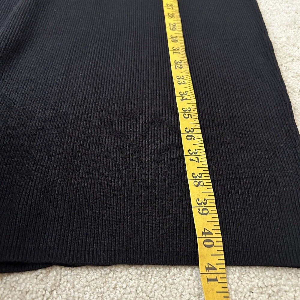 Curete Knit Black Dress NWT Minimalist Cutout Stretch Size Medium - Picture 7 of 9